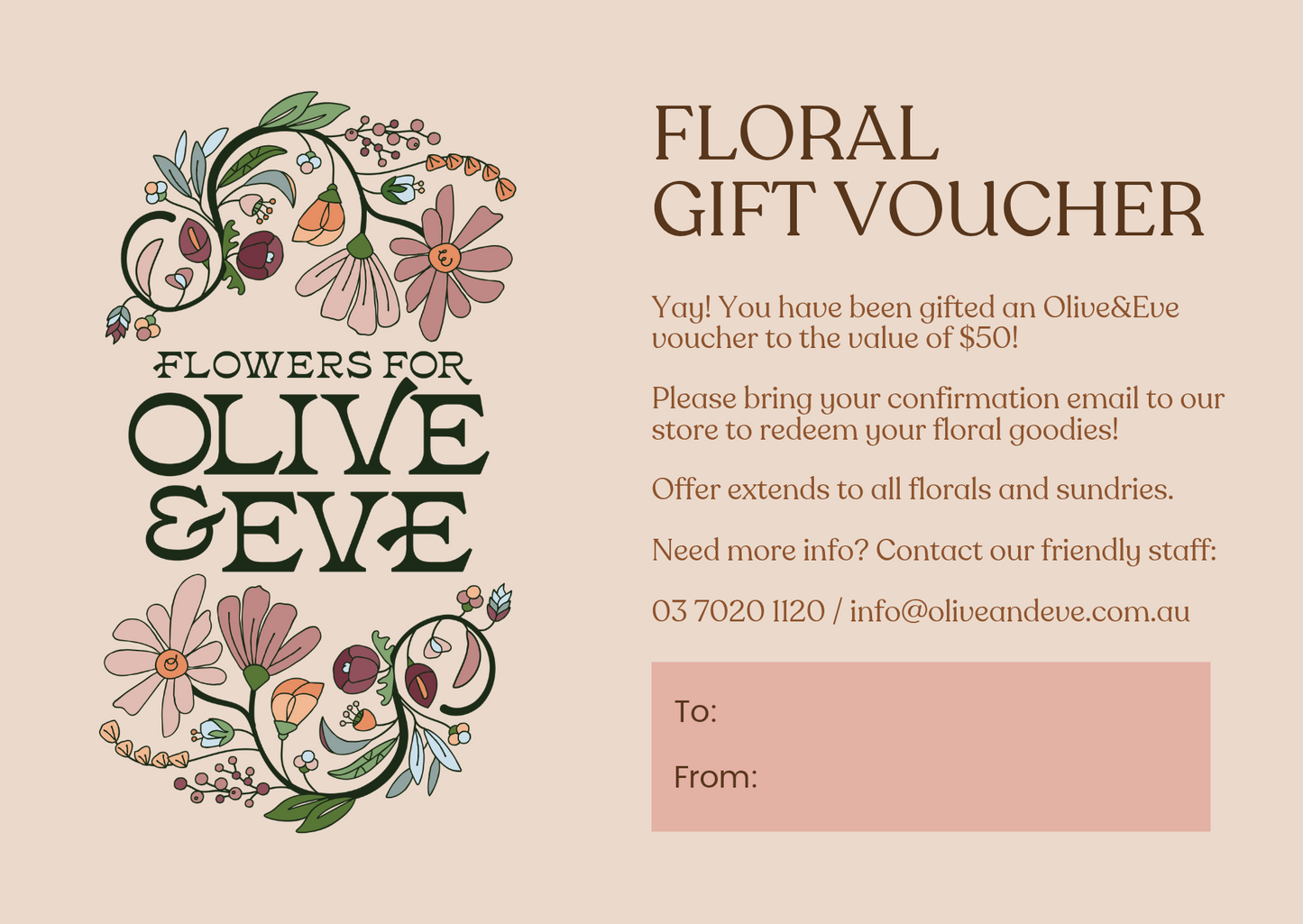 Floral Gift Voucher
