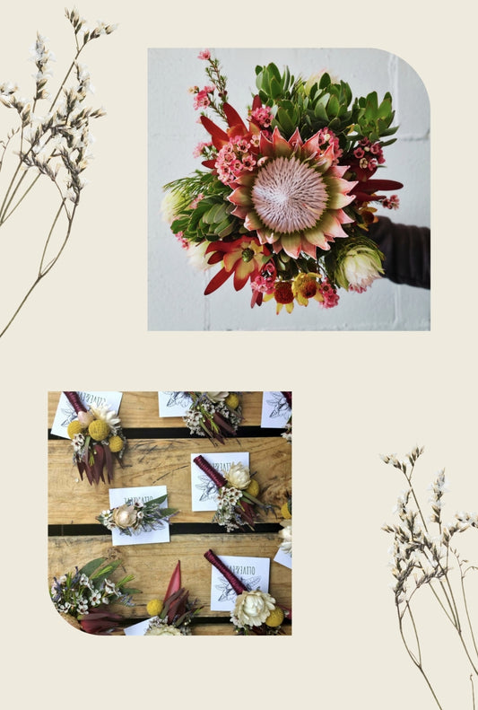 Native - Wedding Bouquet and Buttonhole
