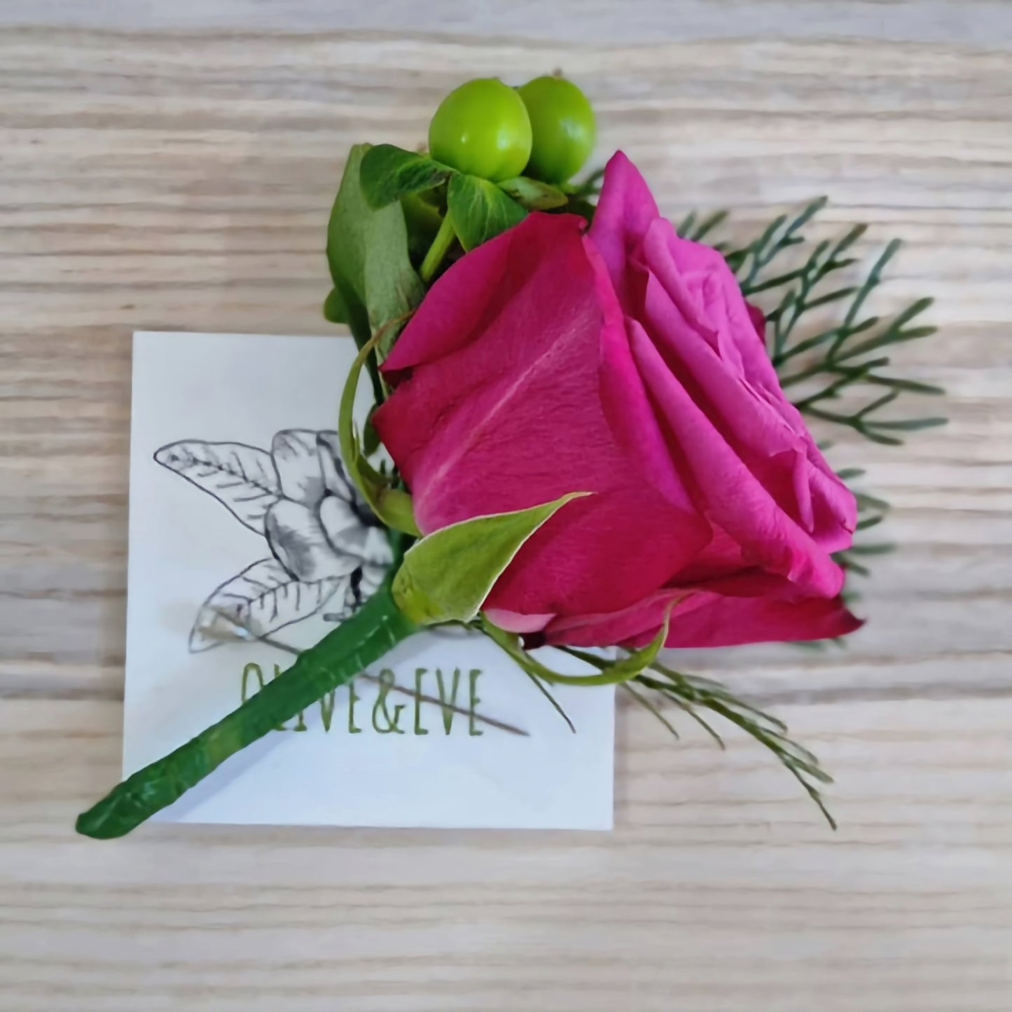 Contrasting Colours - Wedding Bouquet and Buttonhole