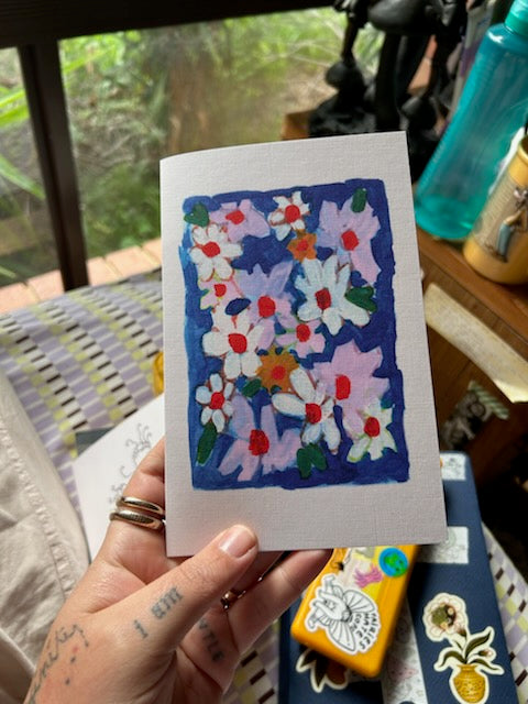 Frances Cannon 'Painted Flowers' greeting card