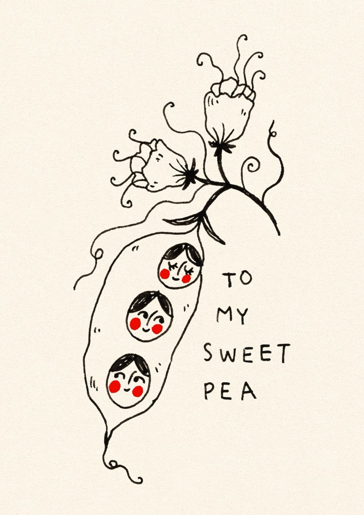 Frances Cannon 'To My Sweet Pea' greeting card