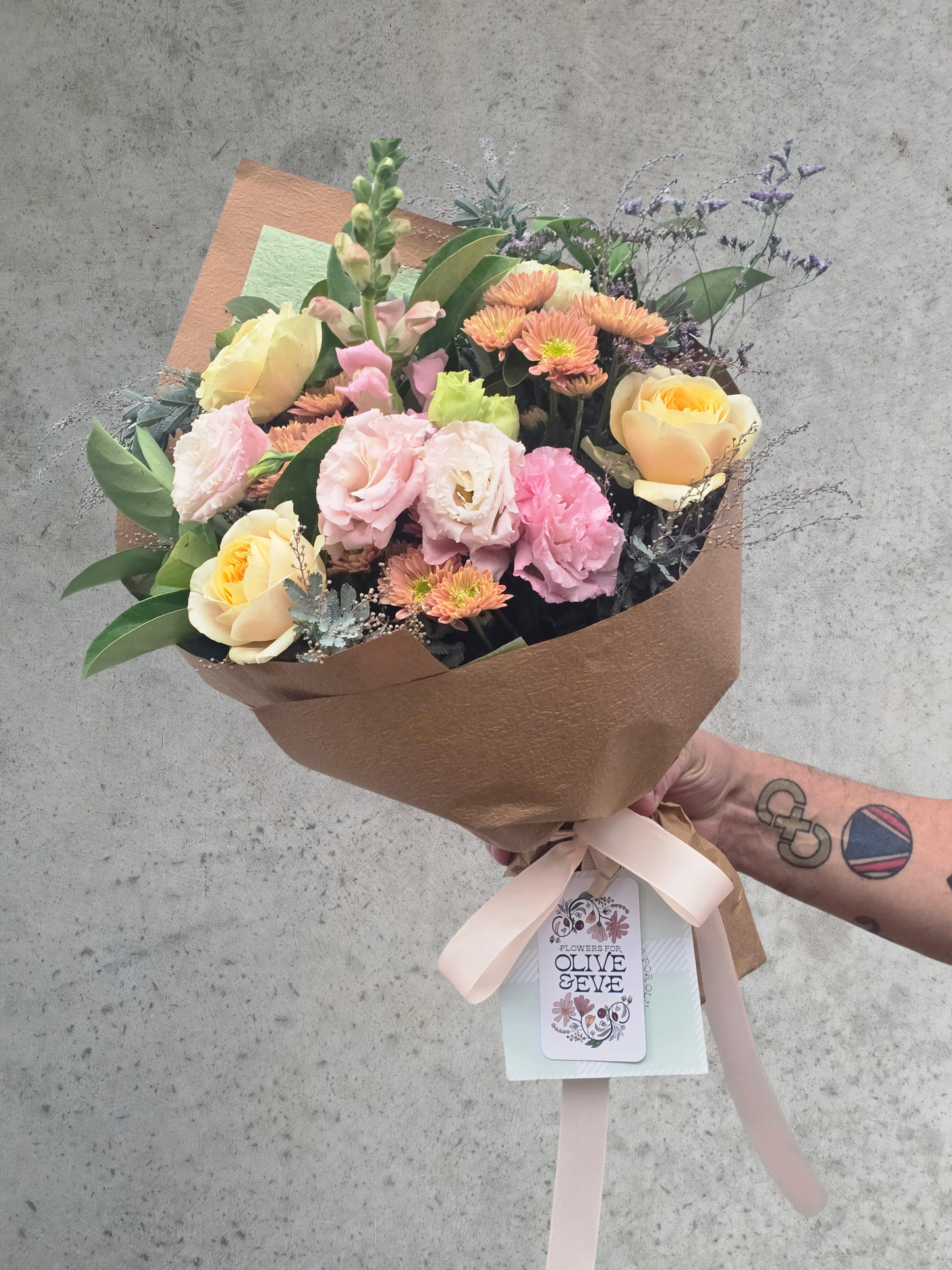 Seasonal Wrapped Bouquet
